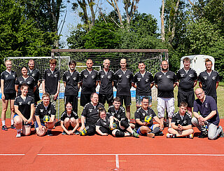 Gruppenbild der inklusiven Handballgruppe Durlach Turnados – Turnerschaft Durlach