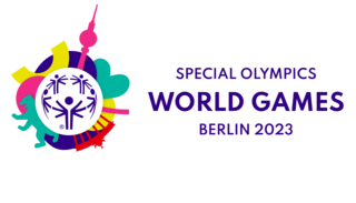 Die Grafik zeigt das Logo der Special Olympics World Games 2023 in Berlin.