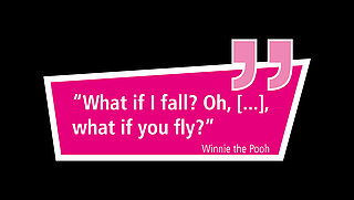 Zitat: What if I fall? Oh, [...], what if you fly