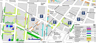 Abbildung der Bewohnerparkzone B2 (neu) | Planung