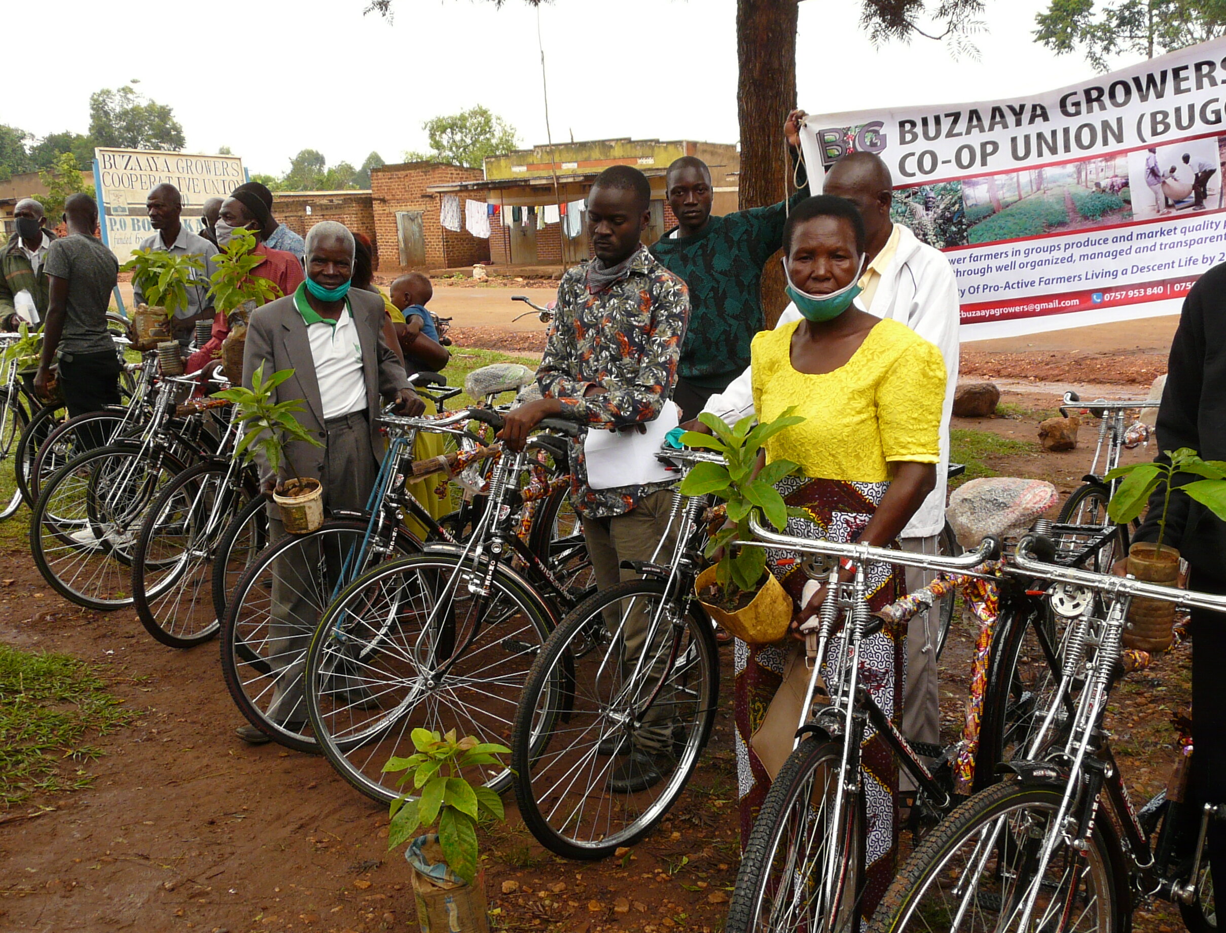 Räder für die Buzaaya Kleinbauern