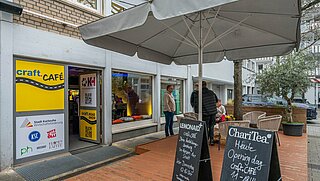 Der Pop-Up-Store zum craft.CAFE im Hirschhof.